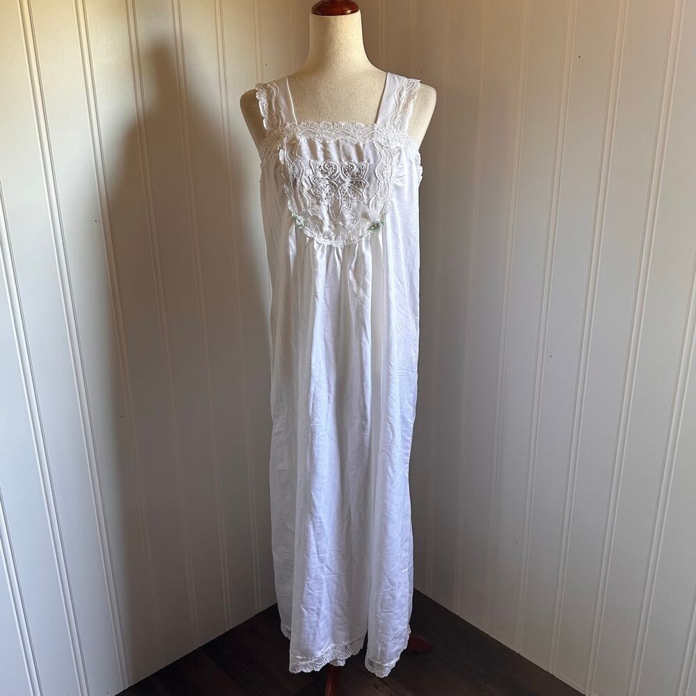 Vintage 70s/80s Cottagecore Maxi Nightgown M
